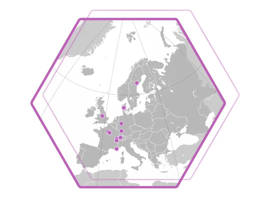 europe map customers